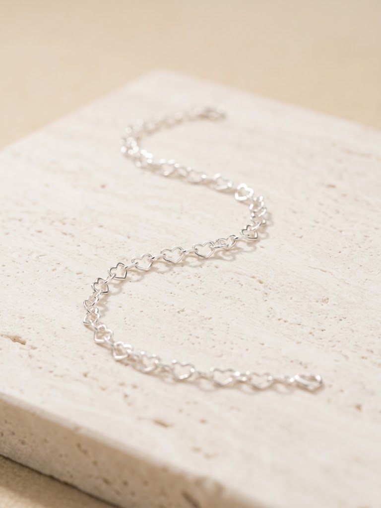 Pulseira Mini Corações 925
